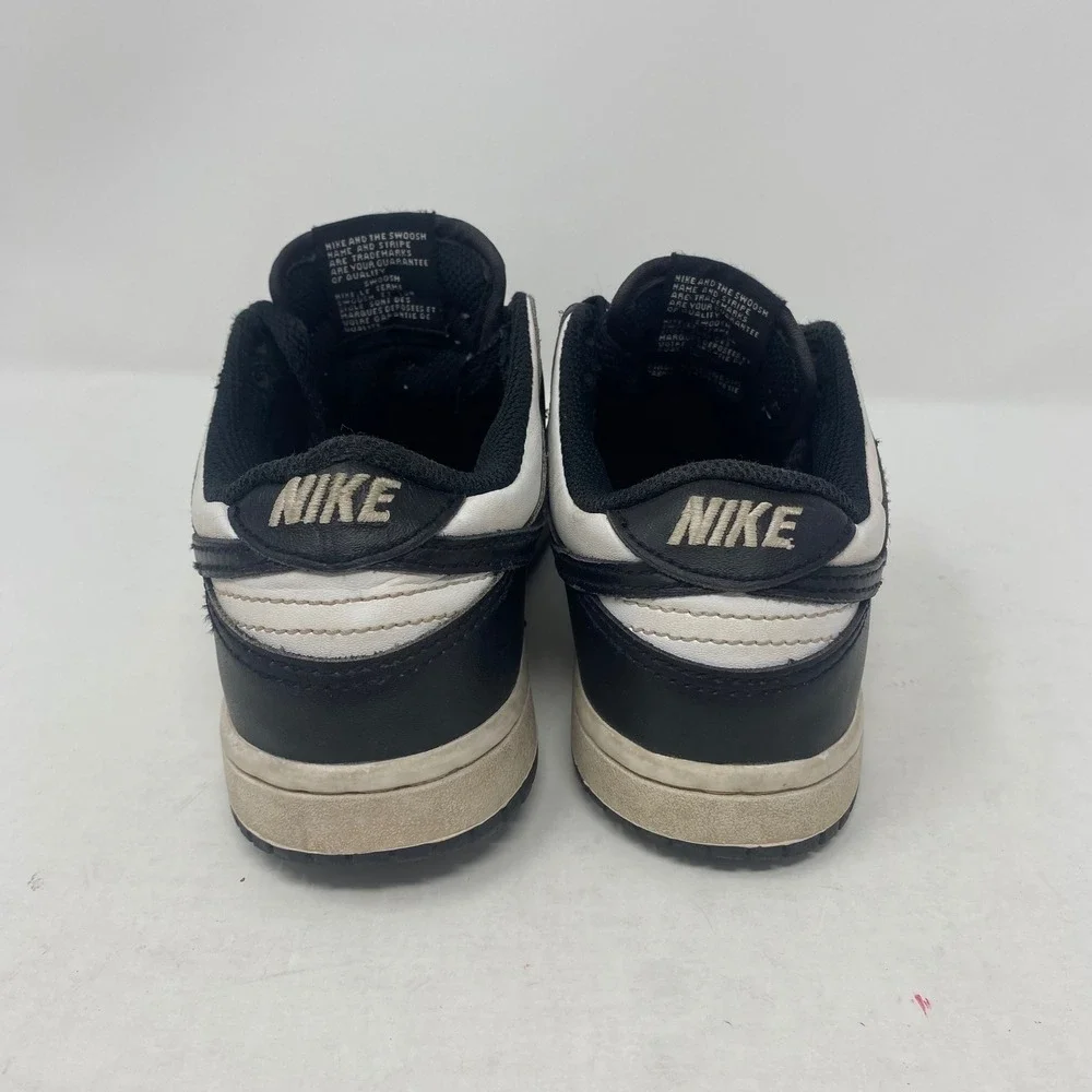 Nike Dunk Low Panda Black White Sneakers CW1588-100 Kids Size 1Y